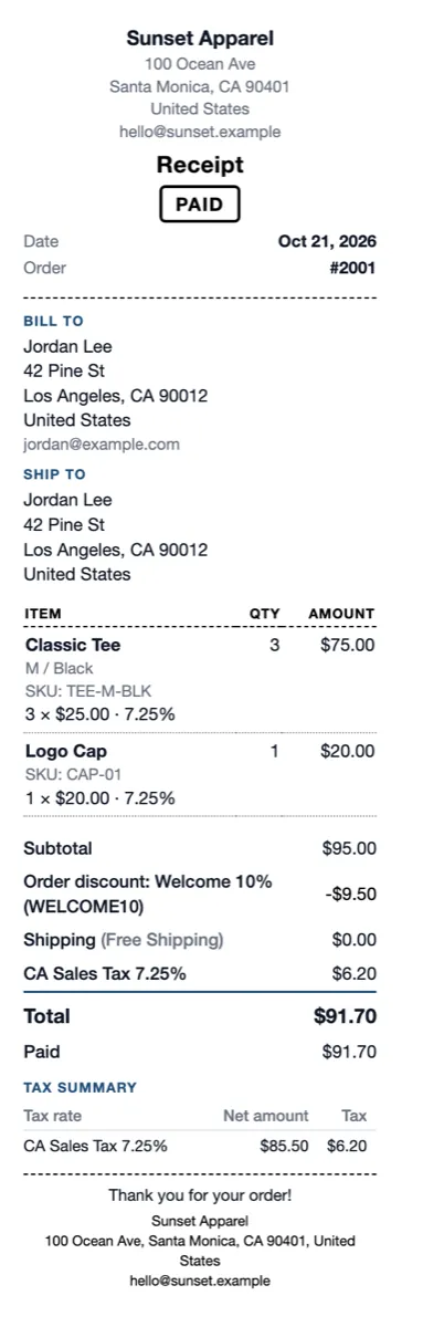80 mm thermal receipt